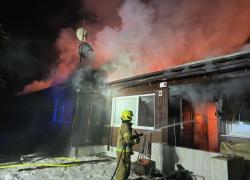 Pożar budynku wielorodzinnego w Nadolu - 02.03.2026