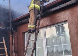 Pożar budynku wielorodzinnego w Nadolu - 02.03.2026