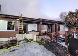 Pożar budynku wielorodzinnego w Nadolu - 02.03.2026