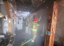 Pożar budynku wielorodzinnego w Nadolu - 02.03.2026