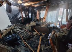 Pożar budynku wielorodzinnego w Nadolu - 02.03.2026