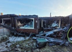 Pożar budynku wielorodzinnego w Nadolu - 02.03.2026