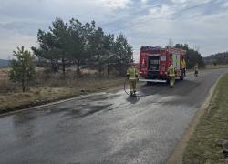 Substancja powodująca śliskość jezdni w Czymanowie - 25.03.2026