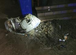 Pożar domu w Gniewinie