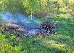 Ognisko bez dozoru w Nadolu - 09.05.2026
