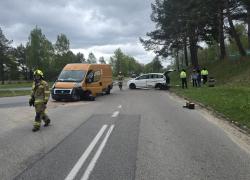 Wypadek samochodowy w Czymanowie