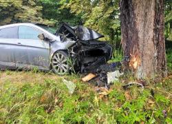 Wypadek samochodowy na trasie Opalino-Rybno - 03.07.2026