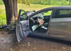 Wypadek samochodowy na trasie Opalino-Rybno - 03.07.2026