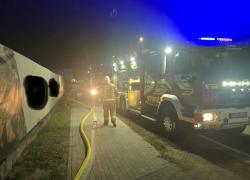 Pożar w zakładzie produkcyjnym w Strzebielinku - 10.07.2026