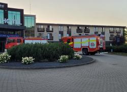 Alarm pożarowy w hotelu Mistral Sport w Gniewinie